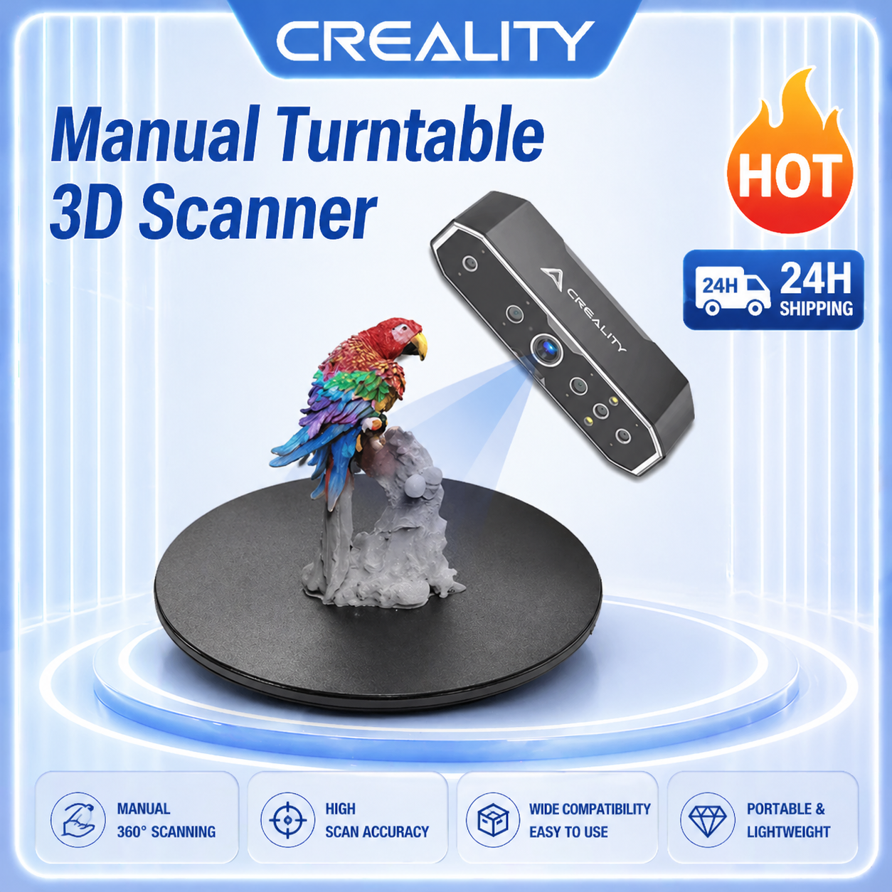 3D Printing Online - Creality Original 3D Scanner Manually Operated