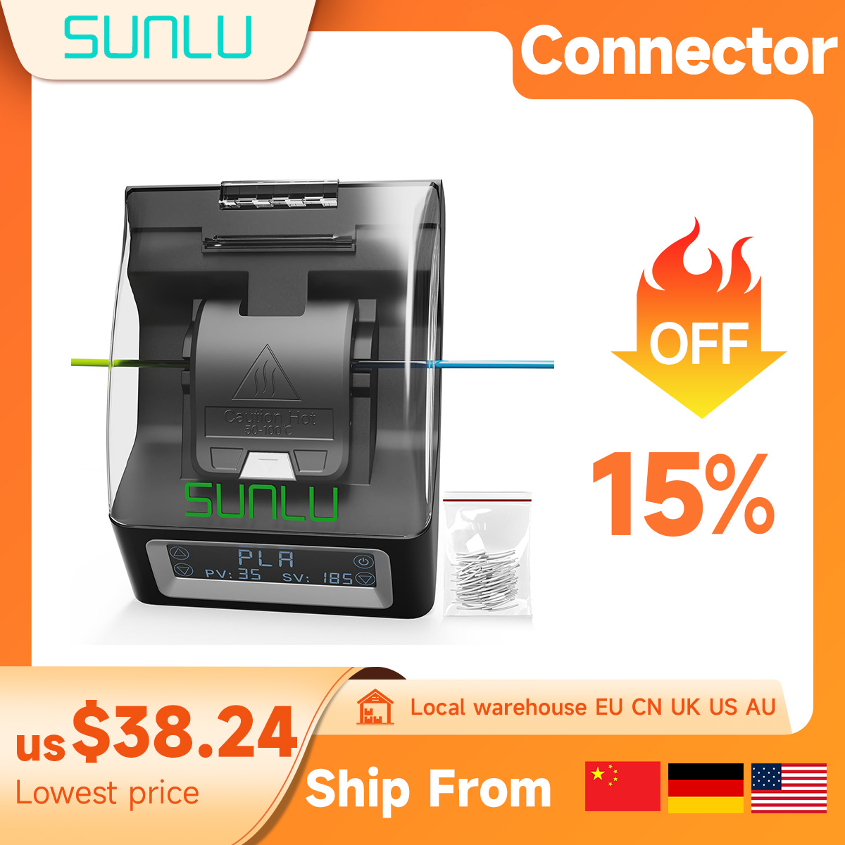 3D Printing Industry - SUNLU Filament Connector For FC01 1.75mm