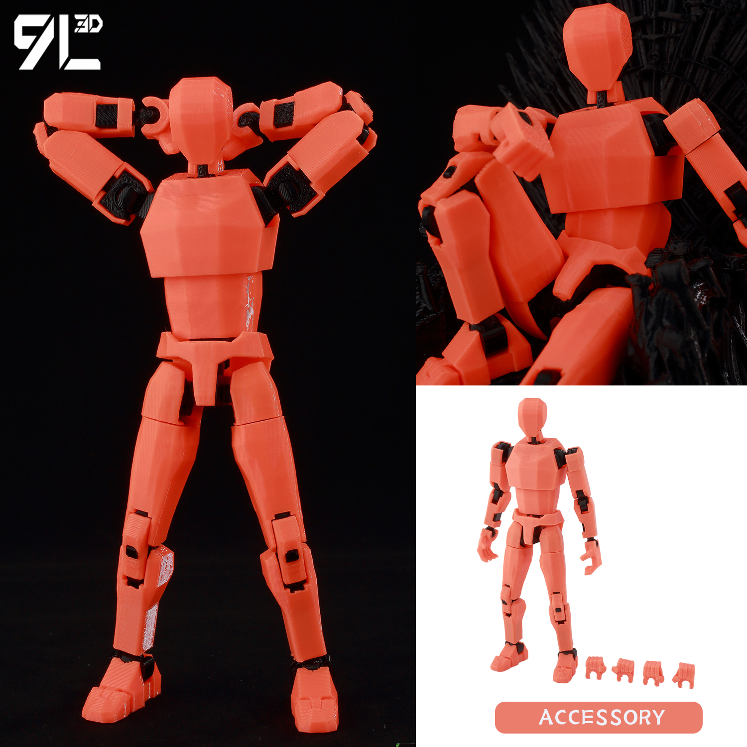 3D Printing Luffy - 9L 3D Printed Articulated Dummy13 Lucky13