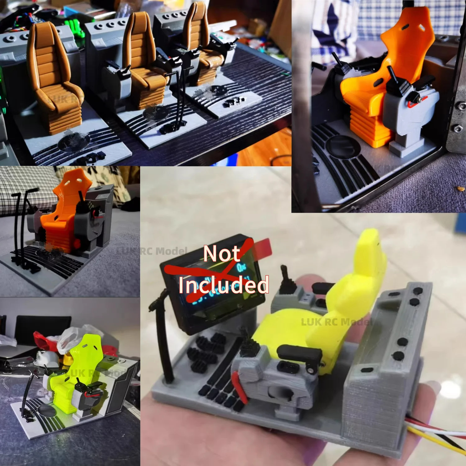 3D Printing Excavator - 1/12 RC Hydraulic Excavator Mode Engineering