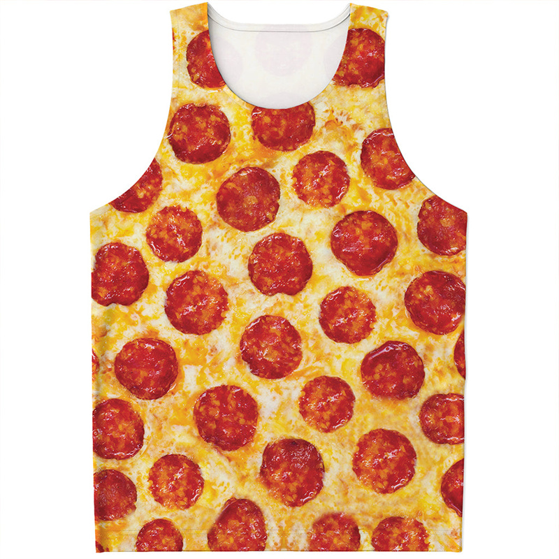 Cute Pepperoni Pizza Tank Top  - 3D Printing In Food review and price