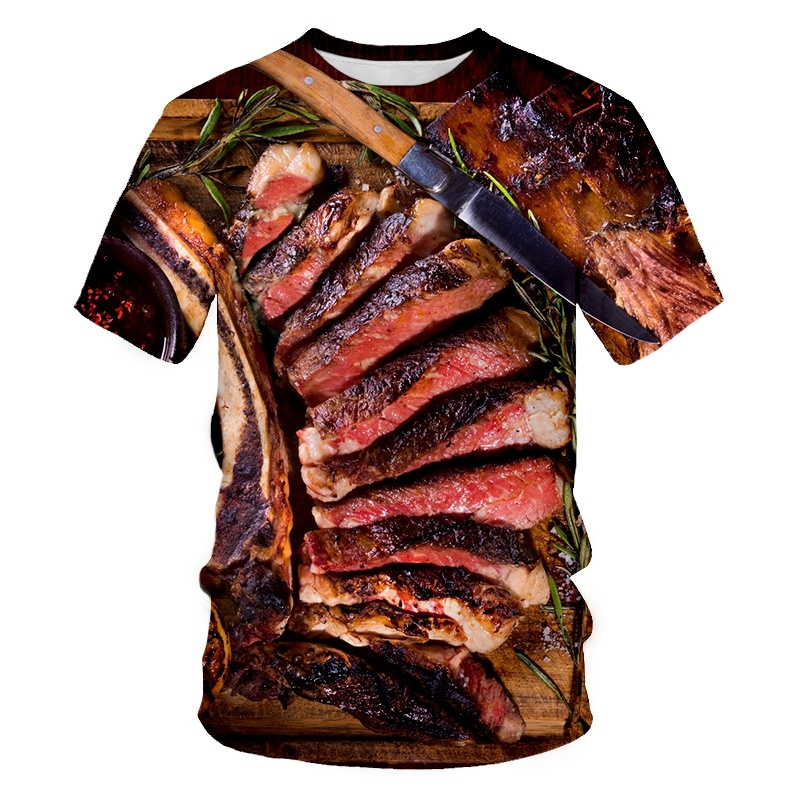 Creative Food Pattern T Shirts - 3D Printing In Food review and price