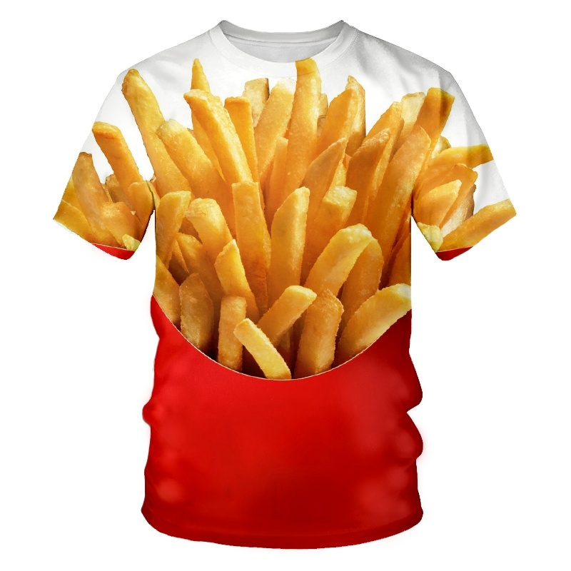 Creative Food Pattern T Shirts - 3D Printing In Food review and price
