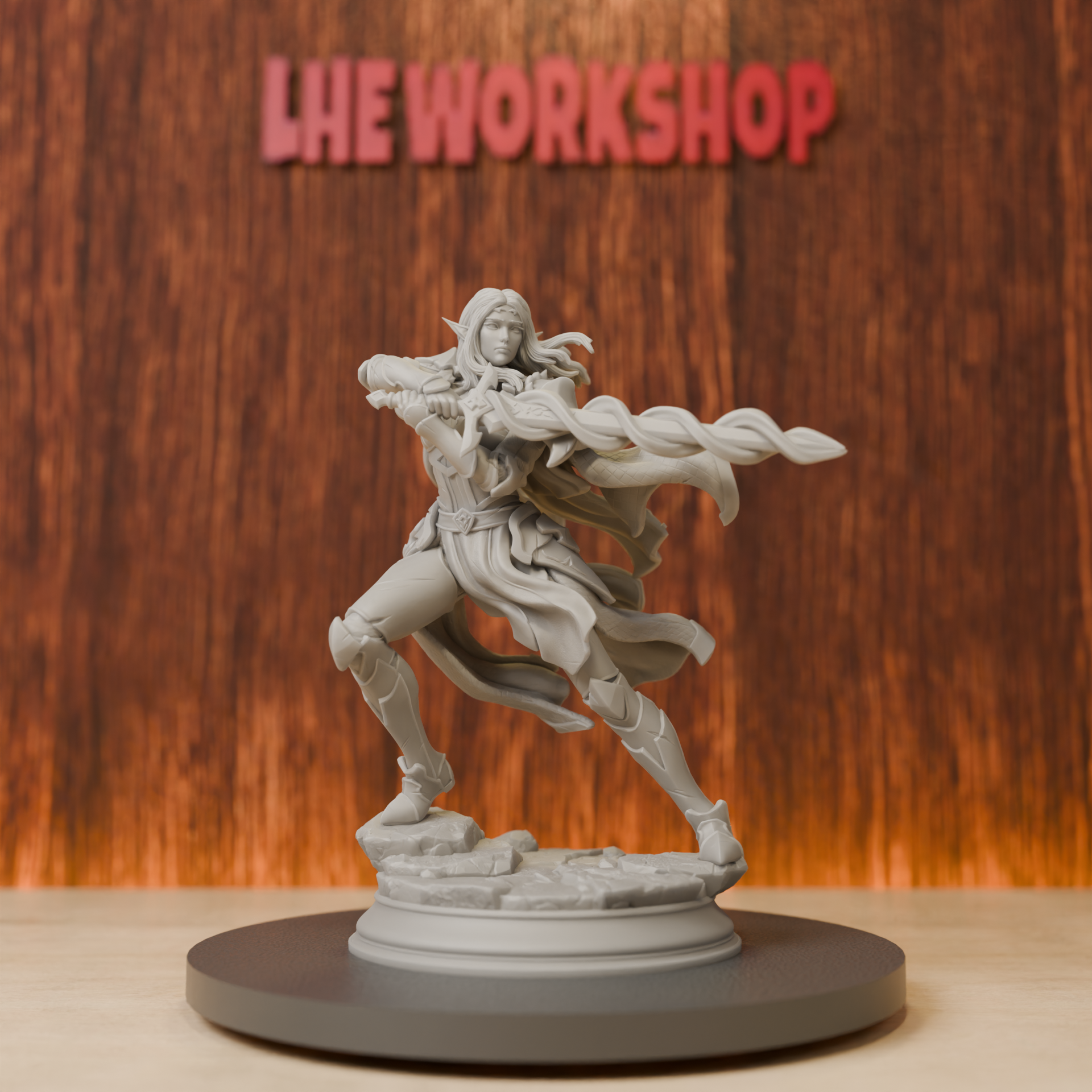 Female Elf Eldritch Knight Min - 3D Printing Article review and price