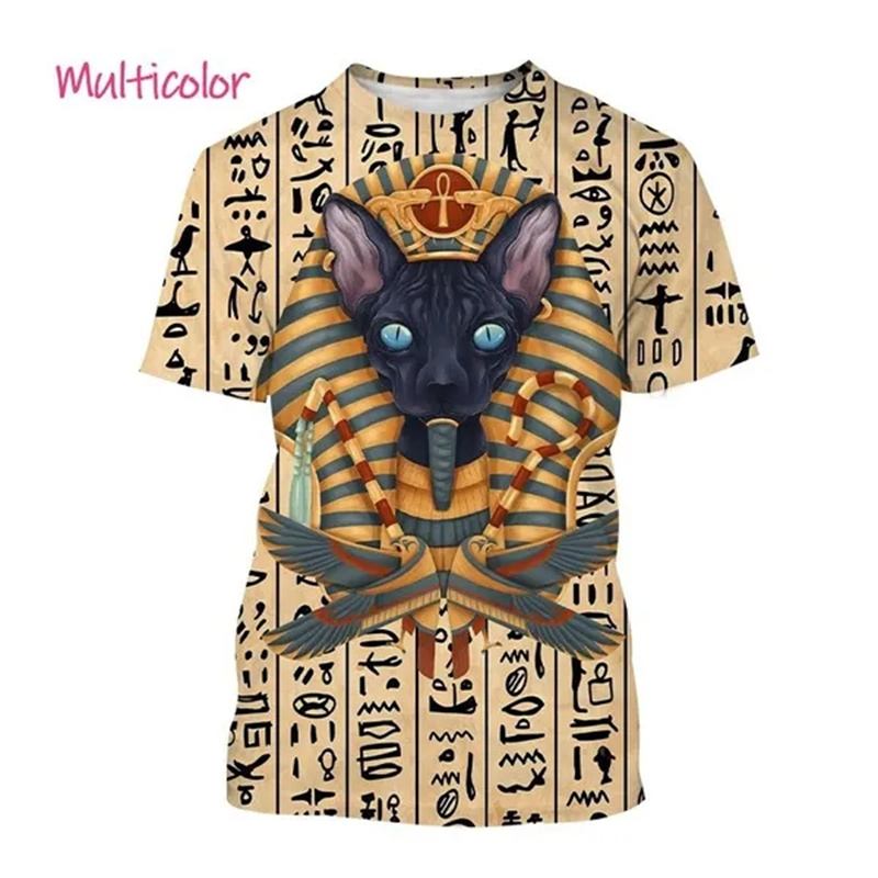 Summer New Pharaoh 3D Print T- - 3D Printing Online review and price