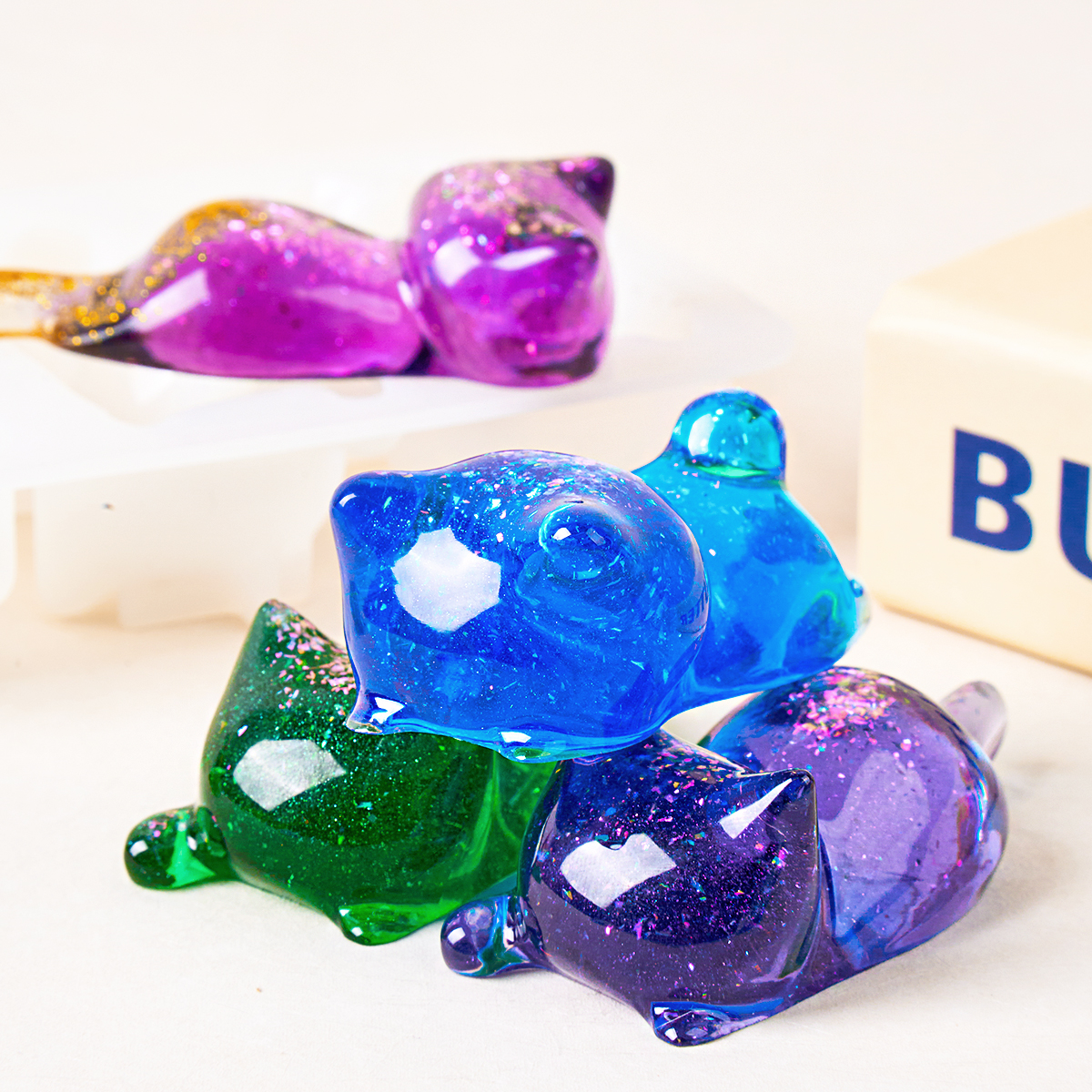3D Cat Crystal Epoxy Resin Mol - 3D Printing With Silicone review and price