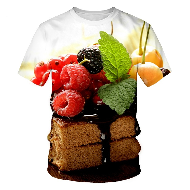 Creative Food Pattern T Shirts - 3D Printing In Food review and price