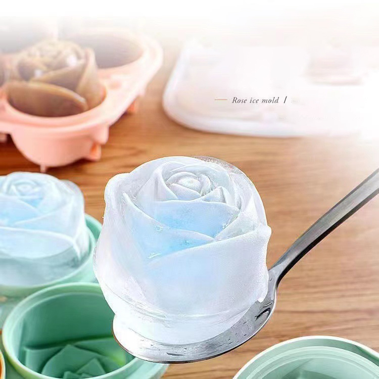 3D Rose Ice Molds 4 Holes Ice  - 3D Printing With Silicone review and price