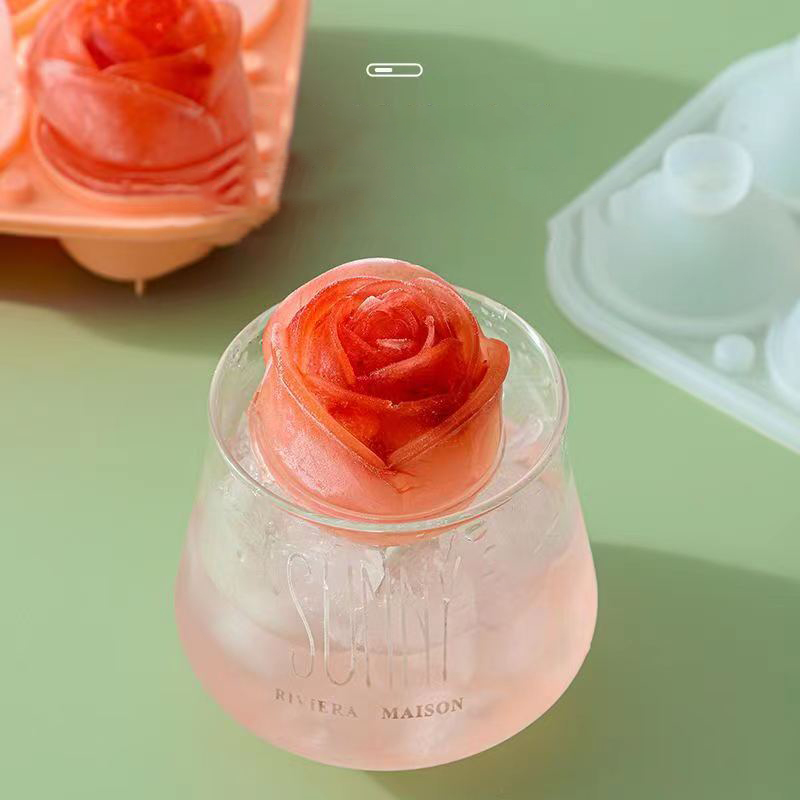 3D Rose Ice Molds 4 Holes Ice  - 3D Printing With Silicone review and price