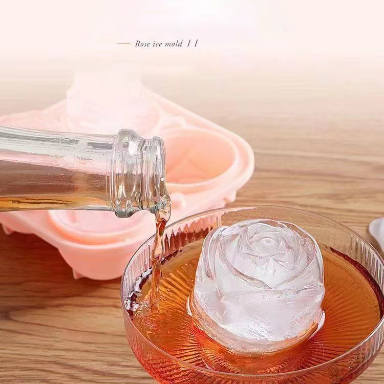3D Rose Ice Molds 4 Holes Ice  - 3D Printing With Silicone review and price