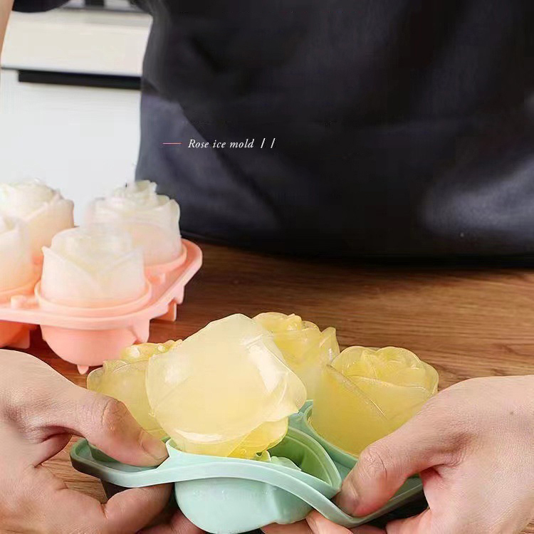 3D Rose Ice Molds 4 Holes Ice  - 3D Printing With Silicone review and price
