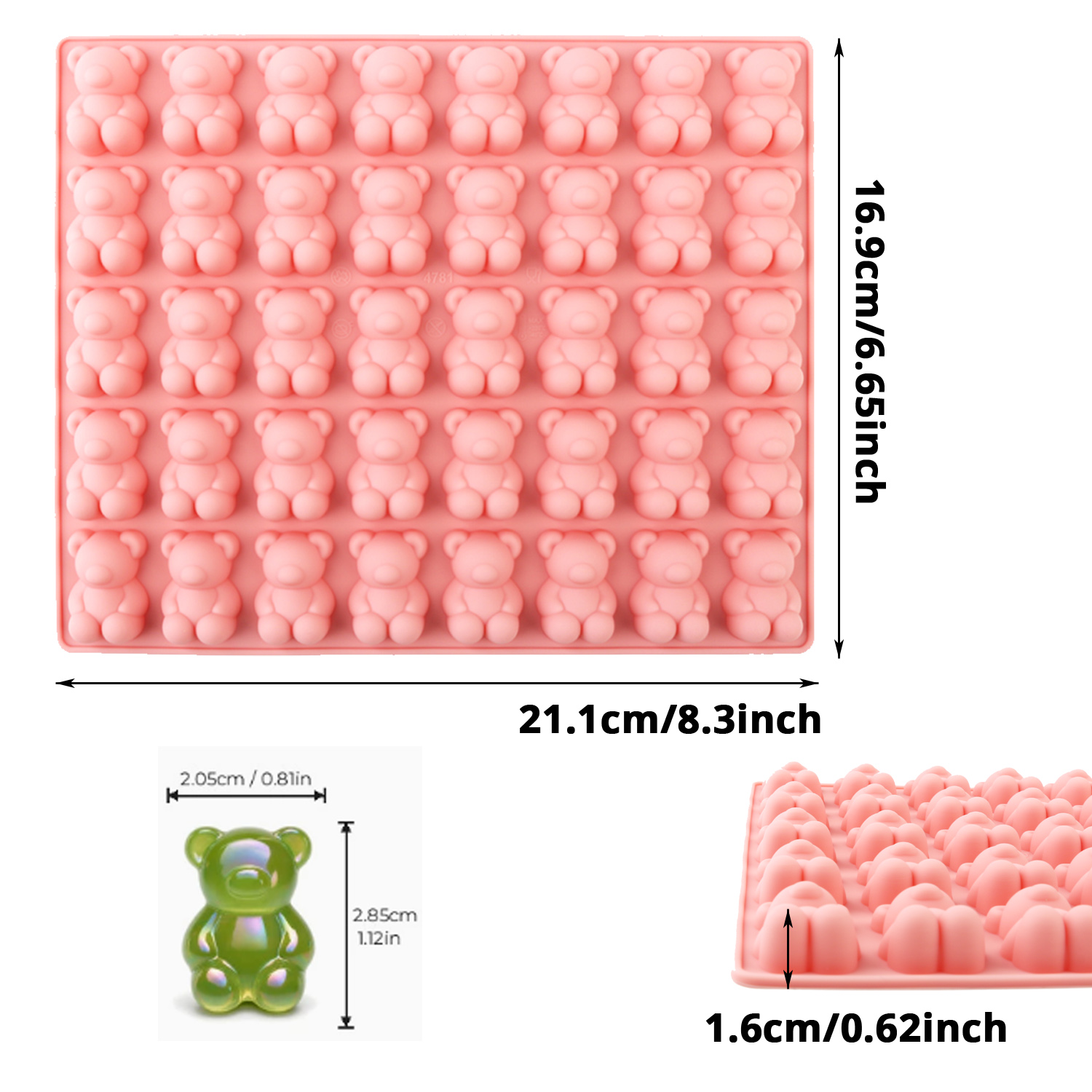 40-Piece Bear-Shaped Silicone  - 3D Printing With Silicone review and price