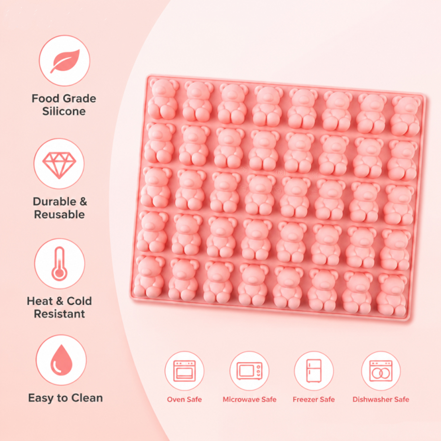 40-Piece Bear-Shaped Silicone  - 3D Printing With Silicone review and price