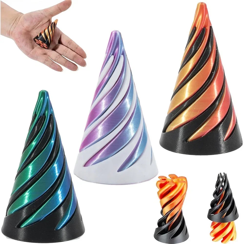 3D Printed Spiral Cone Toy Imp - 3D Printing Plastic review and price