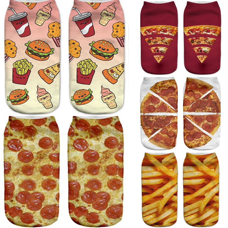 Women 3D Print Funny Pizza Soc - 3D Printing In Food review and price
