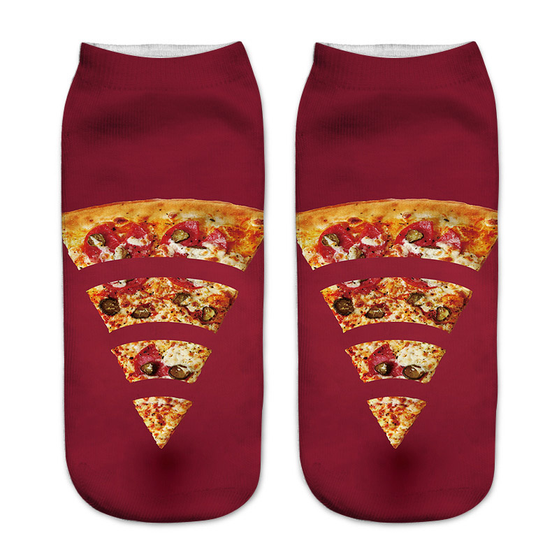 Women 3D Print Funny Pizza Soc - 3D Printing In Food review and price