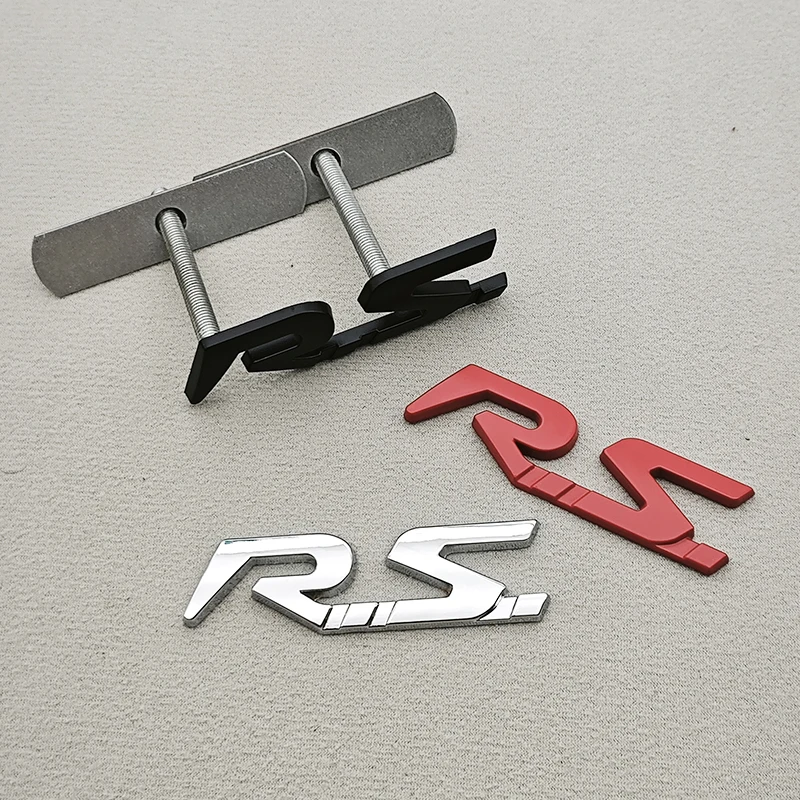 3D Metal RS Logo Car Rear Trun - 3D Printing Online review and price