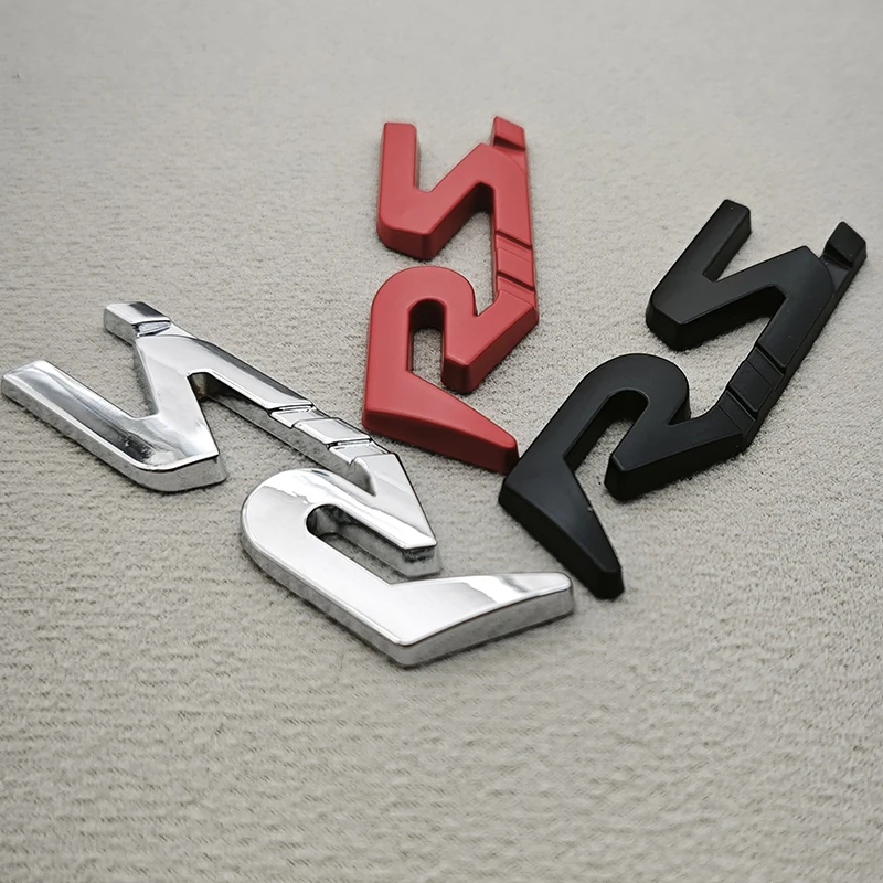 3D Metal RS Logo Car Rear Trun - 3D Printing Online review and price