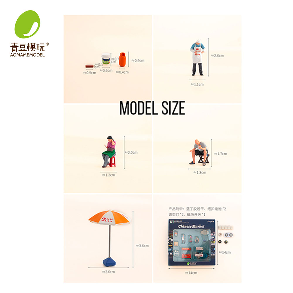 1/64 Night market s Model Kit- - 3D Printing Yourself review and price