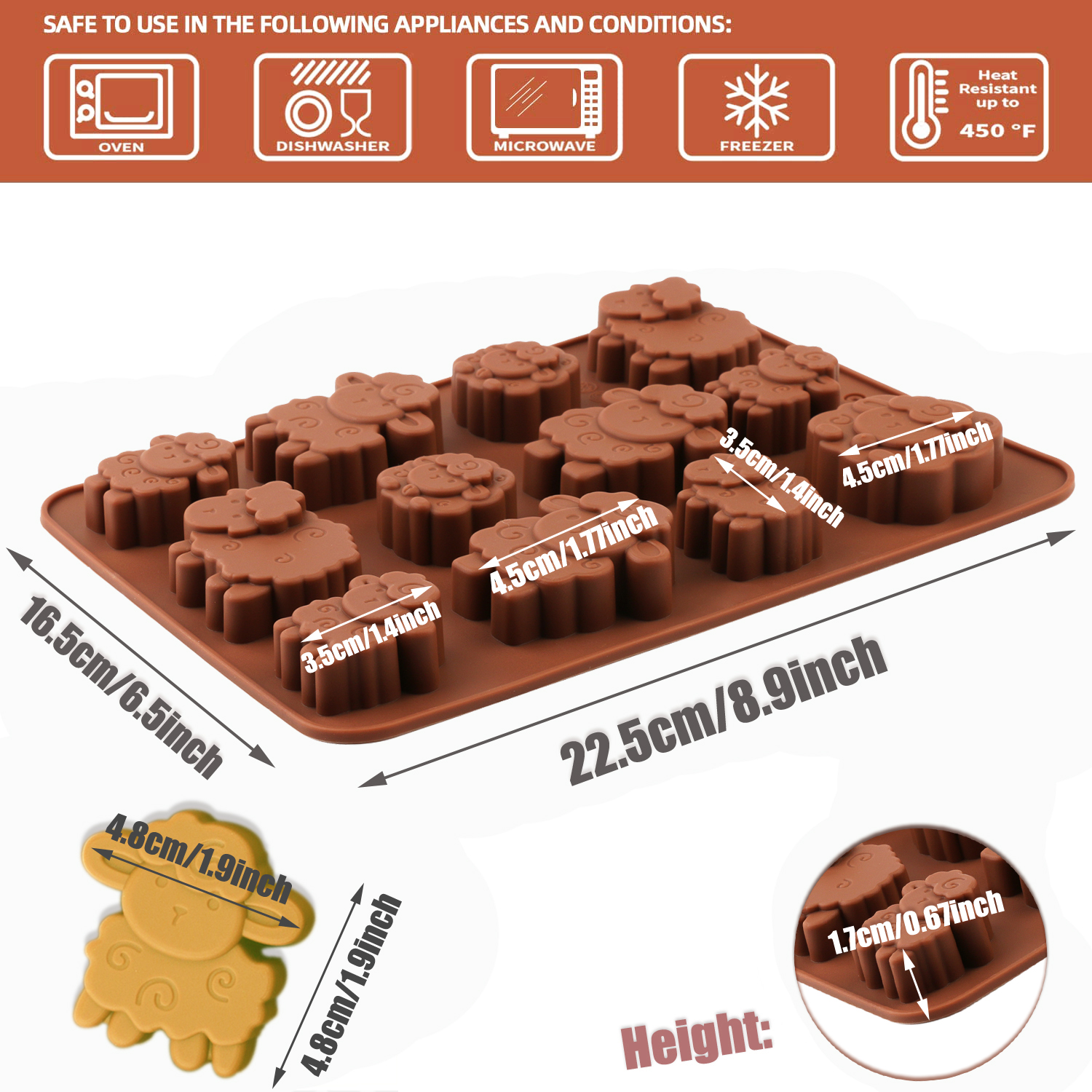 1pack silicone Eid lamb candy  - 3D Printing With Silicone review and price