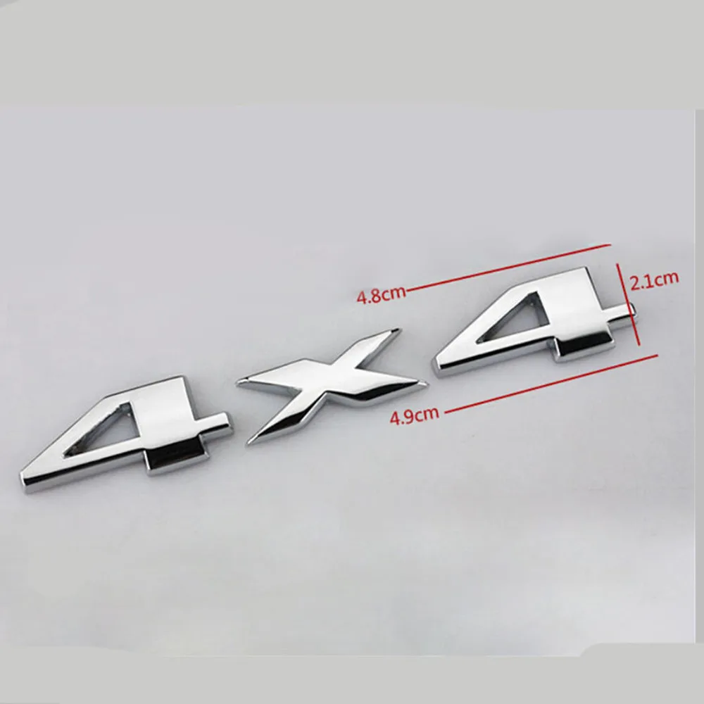 1Pcs Car 3D Metal Stickers 4WD - 3D Printing Online review and price