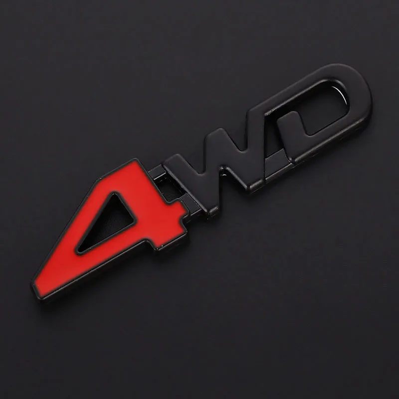1Pcs Car 3D Metal Stickers 4WD - 3D Printing Online review and price