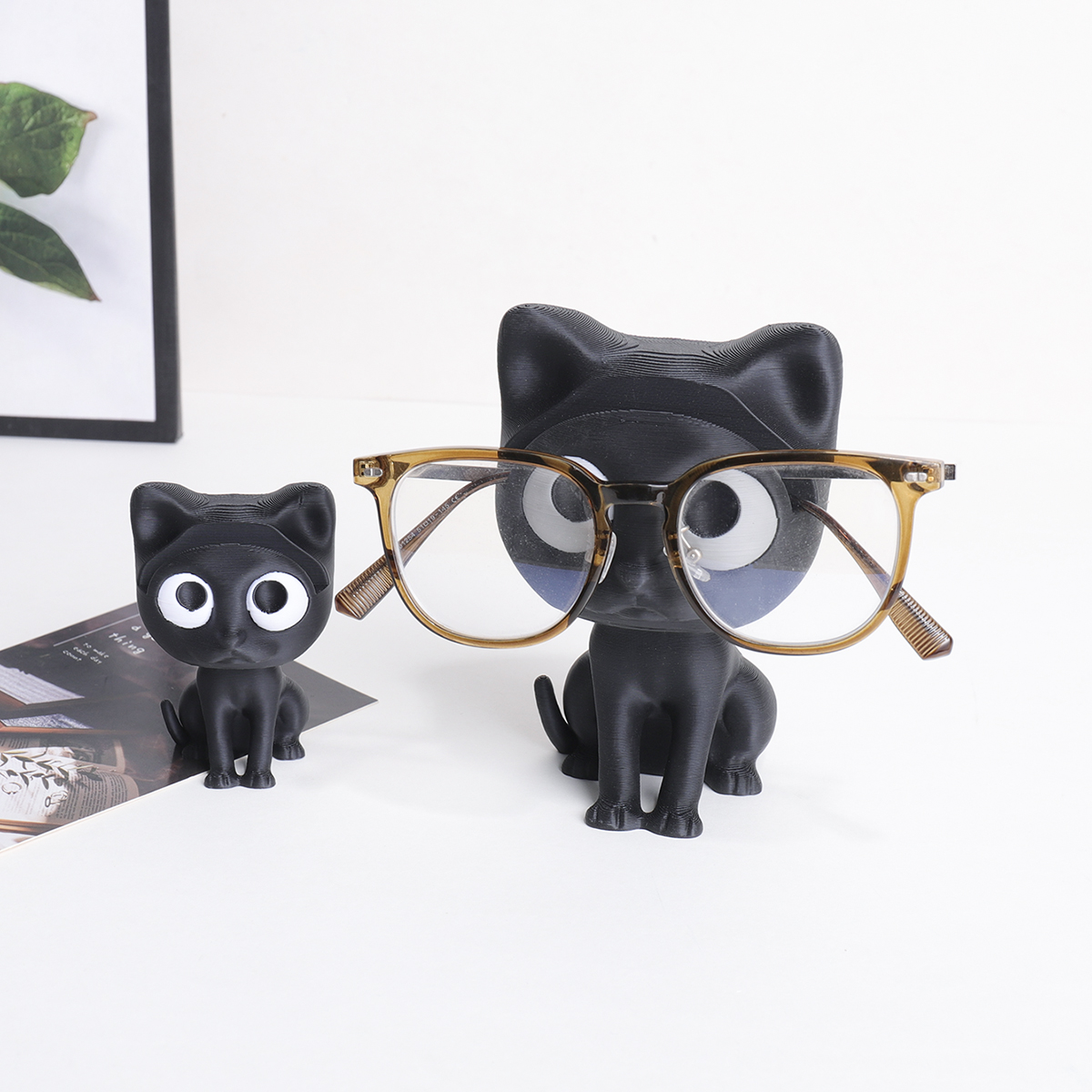 Cute 3D Printed Black Cat Glas - 3D Printing Glasses Frames review and price