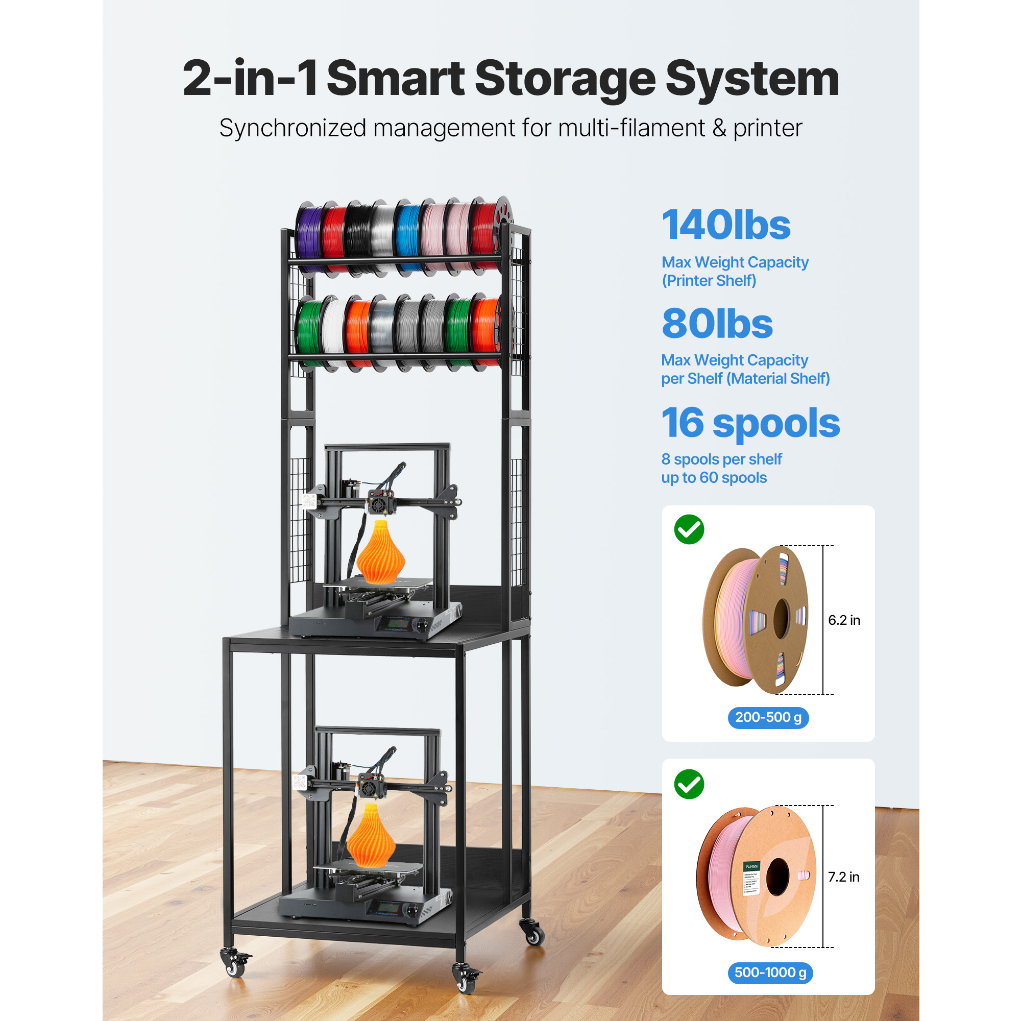 SucceBuy 4-Tier 3D Printer Fil - 3D Printing Online review and price