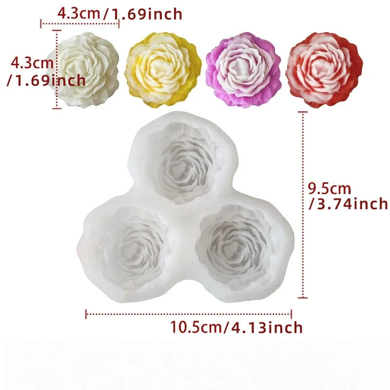 Peony Flower Candle Silicone M - 3D Printing With Silicone review and price